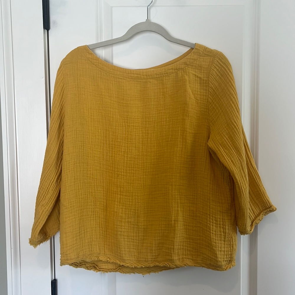Eileen Fisher Mustard Top